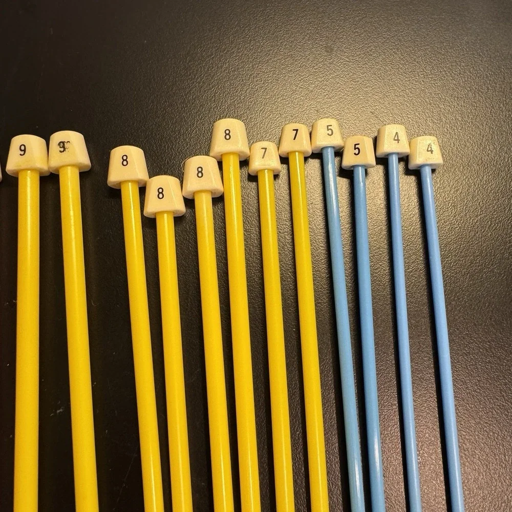 Vintage Coats & Clark Knitting Needles‎ 9 Pair Sz 11-7 5 4 Original Twist Tube